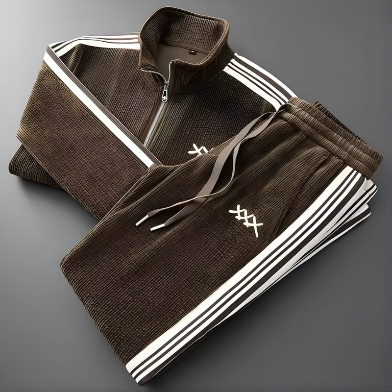 Jasper | Men’s Ribbed Zip-Up Cozy Tracksuit