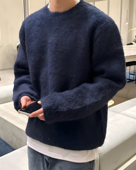 Aaron | Men’s Loose-Fit Long-Sleeve Knit Sweater