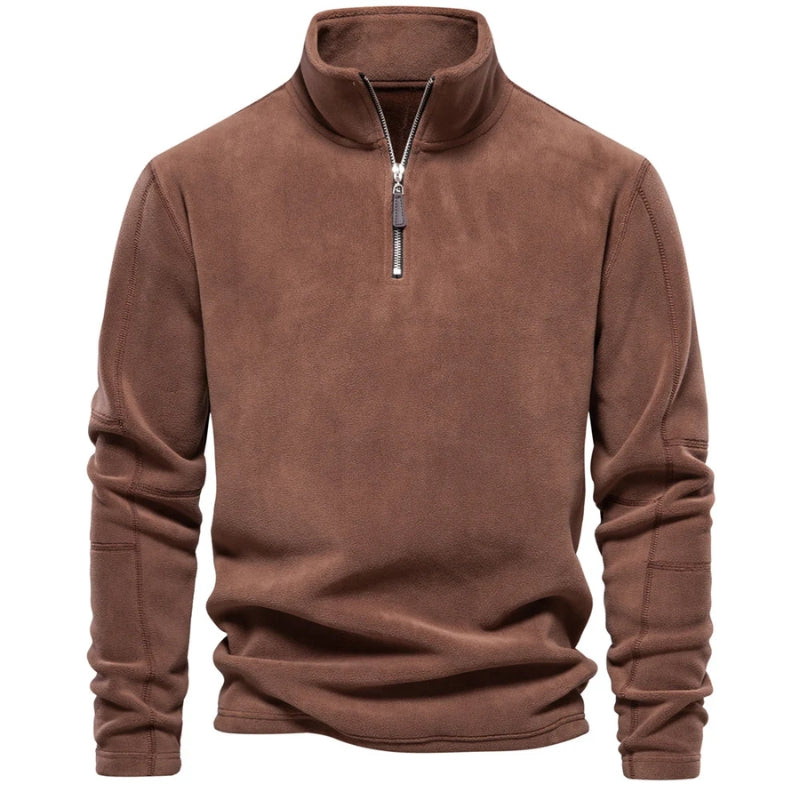 Freud | Men’s Fleece Quarter-Zip Pullover with Stand Collar