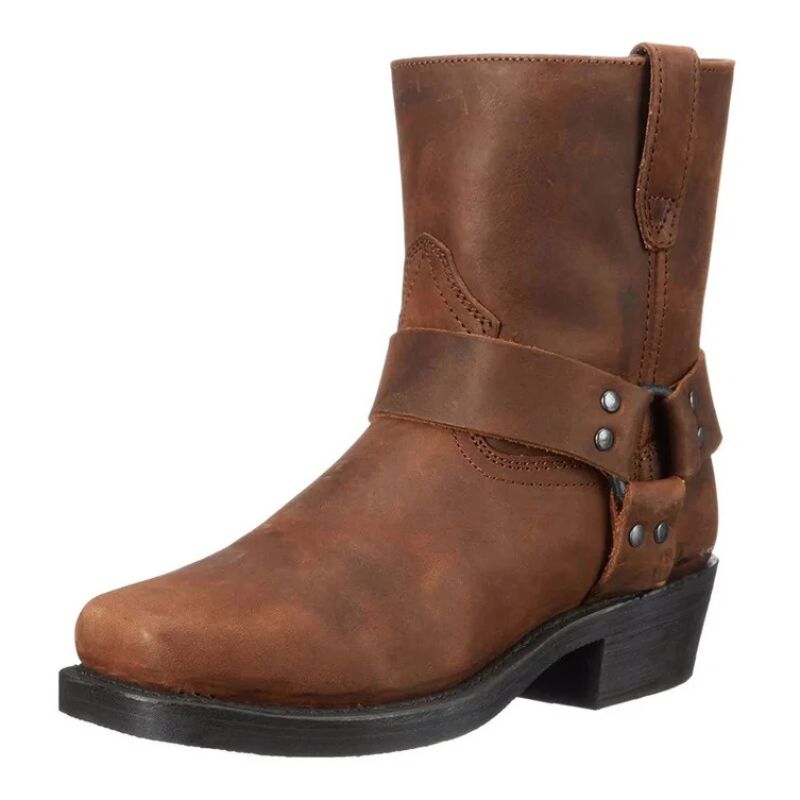 Colton | Men’s Cowboy-Inspired Brown Leather Boots