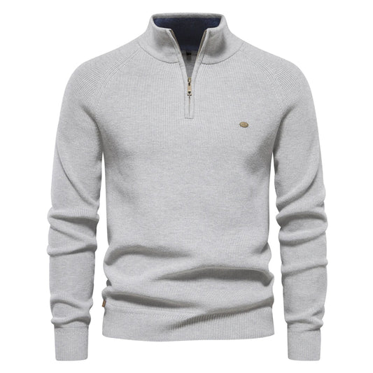 Miles | Men’s Wool Blend Half-Zip Knit Jumper