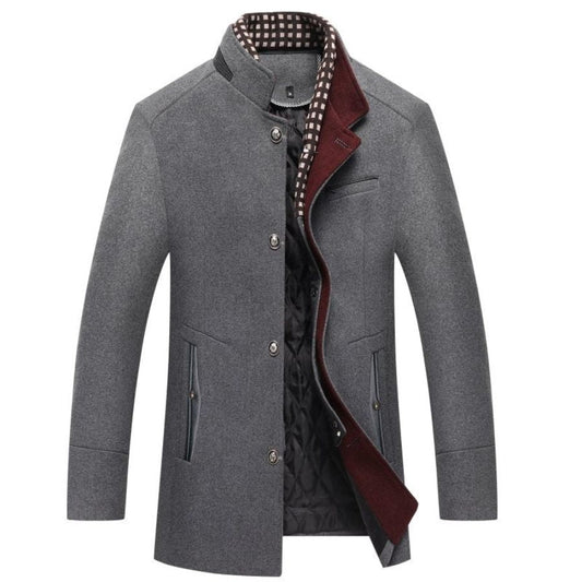Lawrence | Men’s Winter Coat with Full Front Buttons