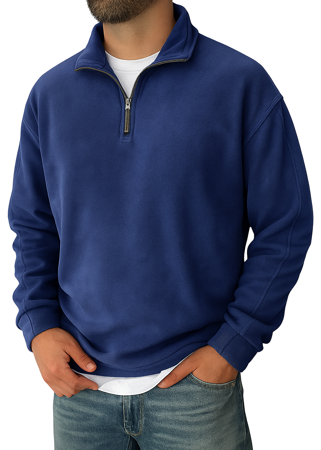 Levi | Men’s Retro Fleece Half-Zip Pullover Sweater