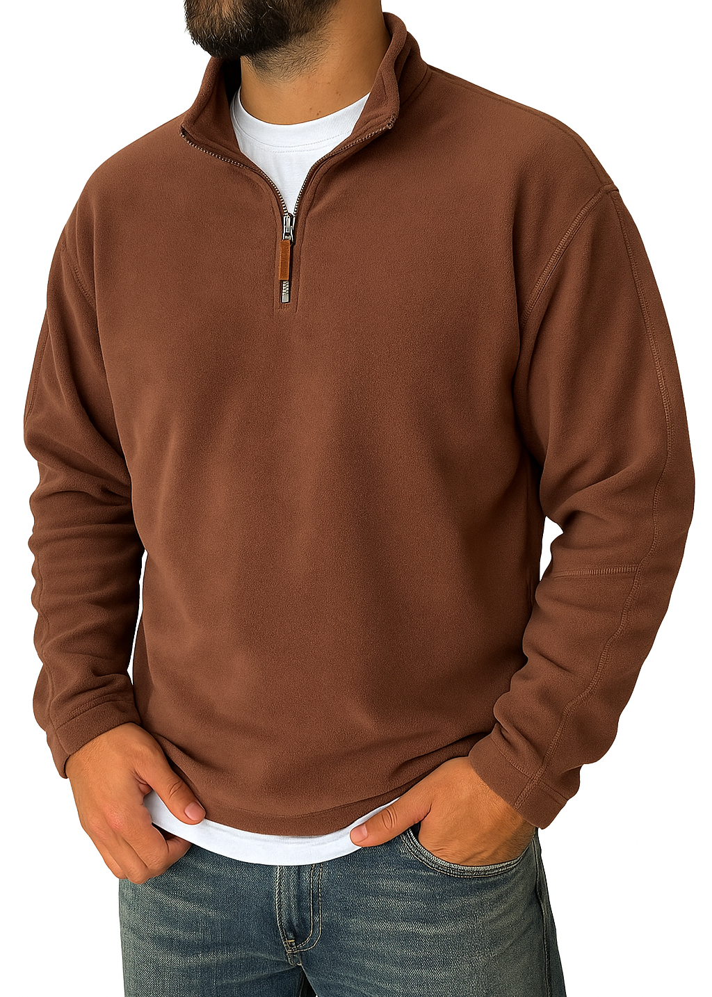 Levi | Men’s Retro Fleece Half-Zip Pullover Sweater