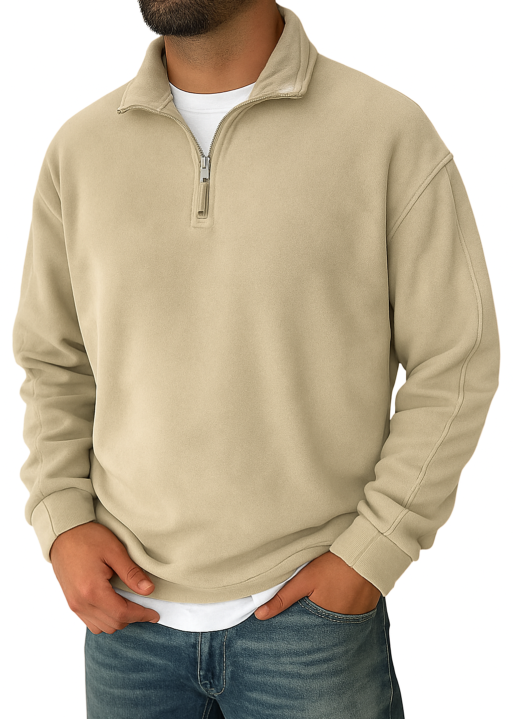 Levi | Men’s Retro Fleece Half-Zip Pullover Sweater
