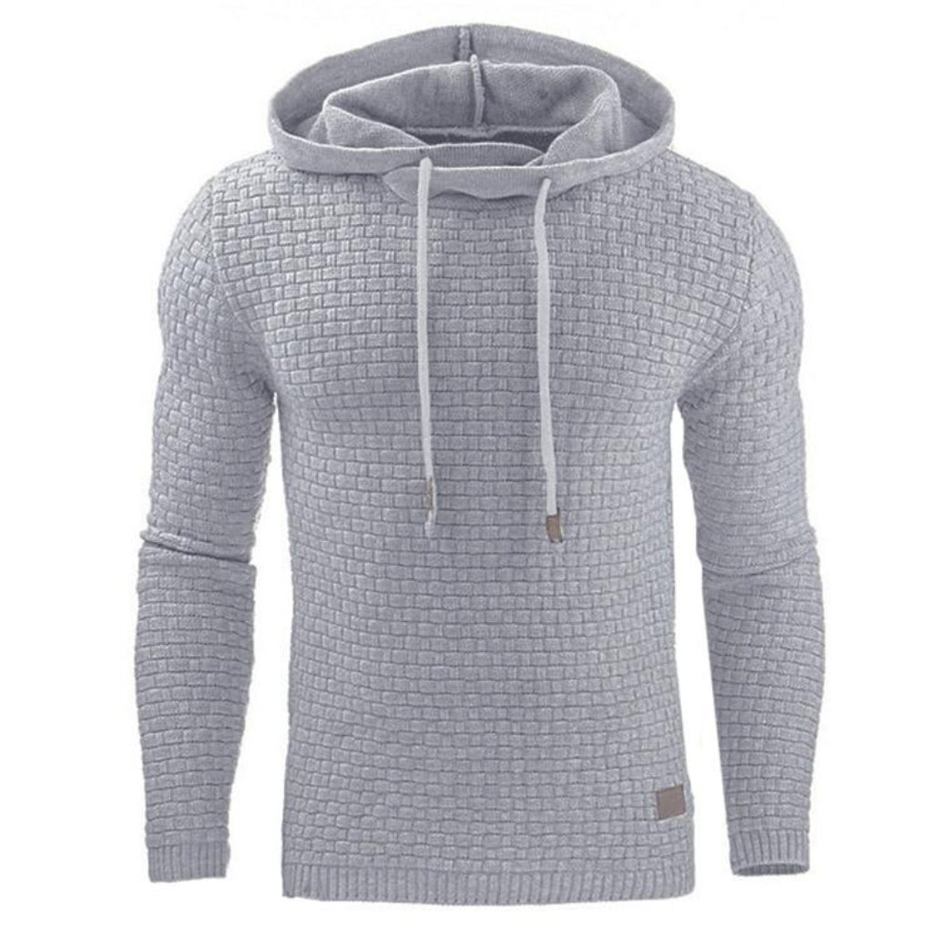 Jace | Men’s Warm Adjustable Drawstring Knit Hoodie