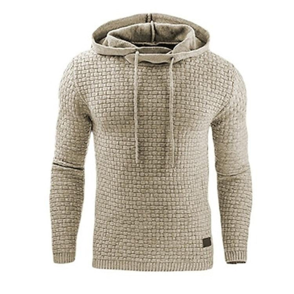 Jace | Men’s Warm Adjustable Drawstring Knit Hoodie