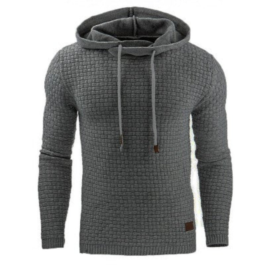 Jace | Men’s Warm Adjustable Drawstring Knit Hoodie