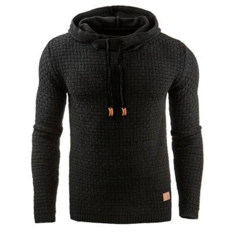 Jace | Men’s Warm Adjustable Drawstring Knit Hoodie