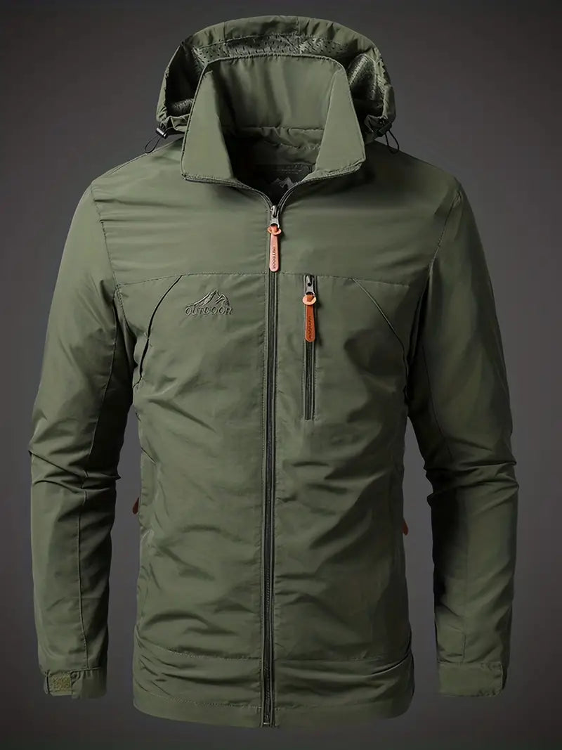 Clyde | Men’s Hooded Outdoor Hiking Jacket with Full Zip