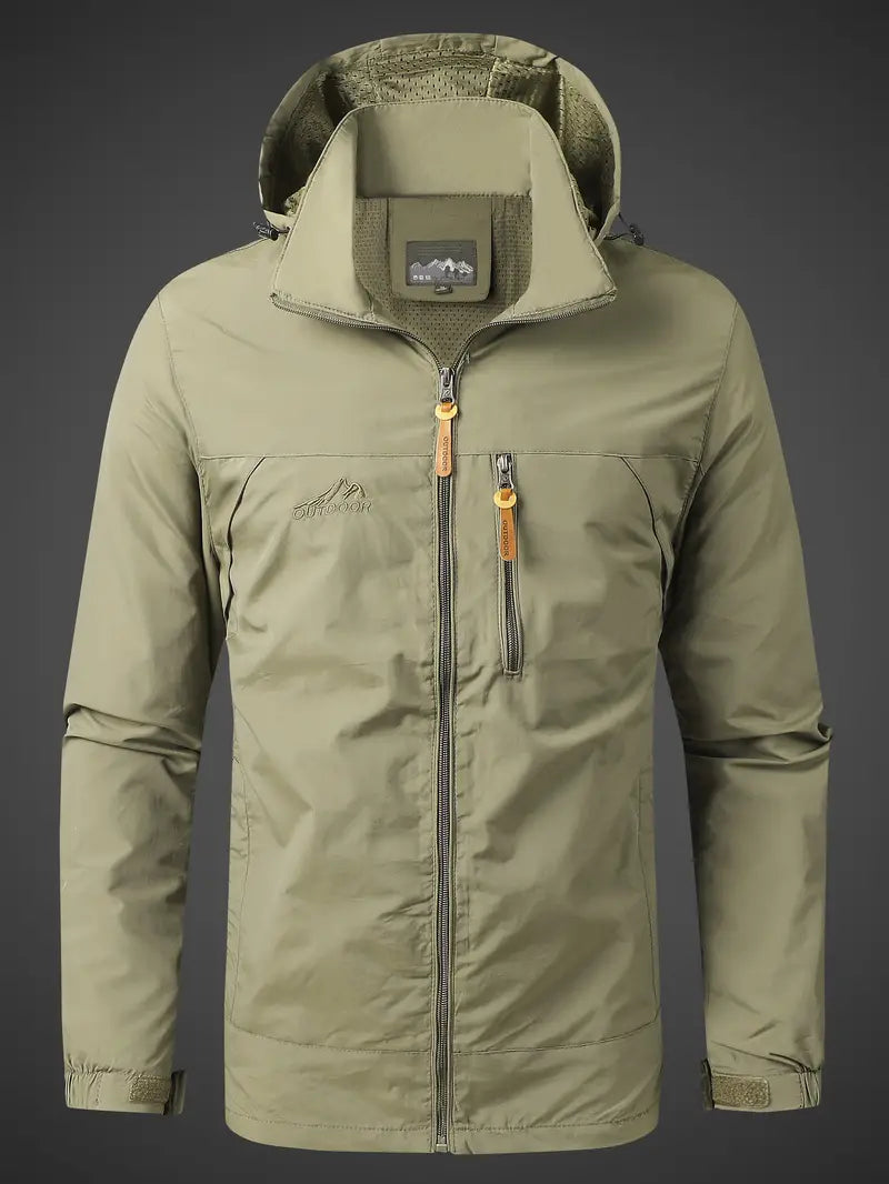 Clyde | Men’s Hooded Outdoor Hiking Jacket with Full Zip