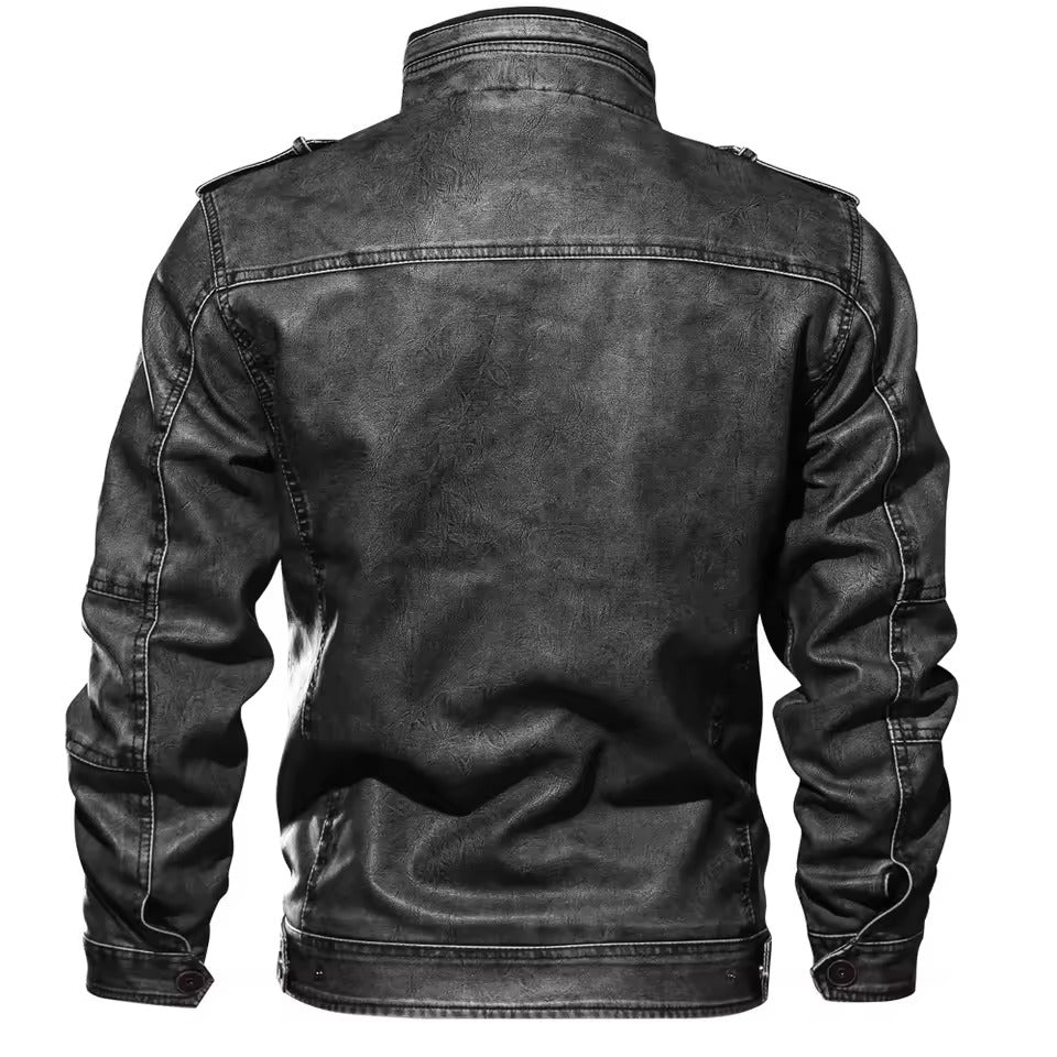 Dante | Men’s Vintage Biker Jacket with Functional Pockets