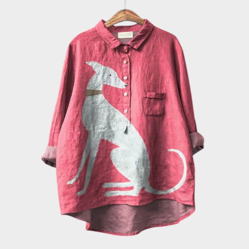 Ismay | Women’s Playful Art Print Oversized Shirt