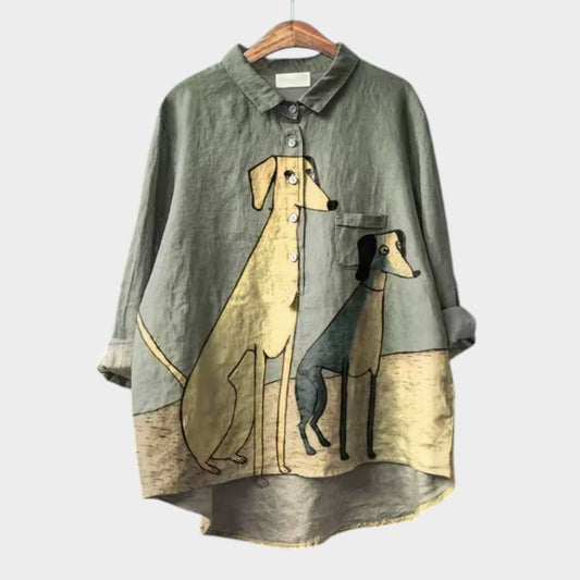 Ismay | Women’s Playful Art Print Oversized Shirt