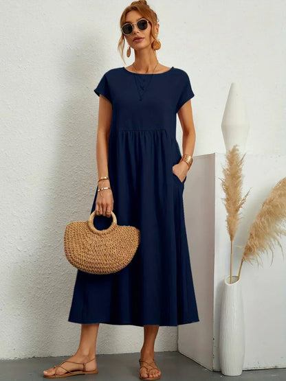Edwina | Women’s Relaxed Modern Spring Midi Dress