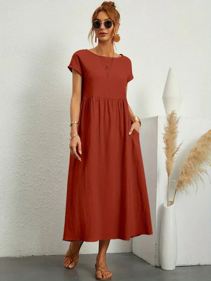 Edwina | Women’s Relaxed Modern Spring Midi Dress