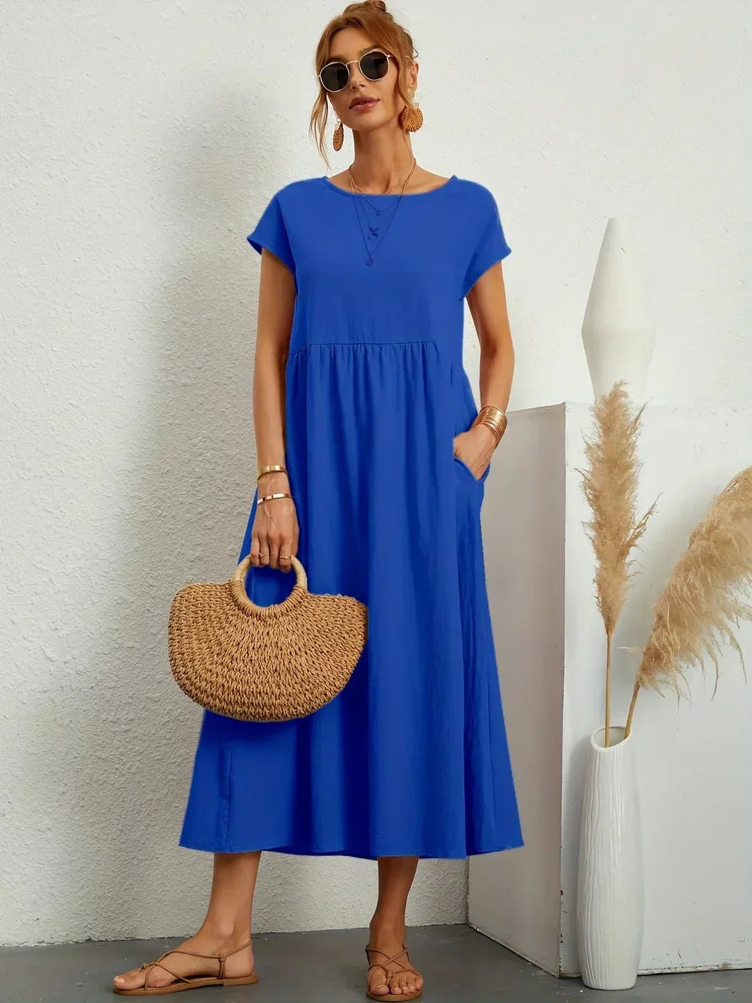 Edwina | Women’s Relaxed Modern Spring Midi Dress
