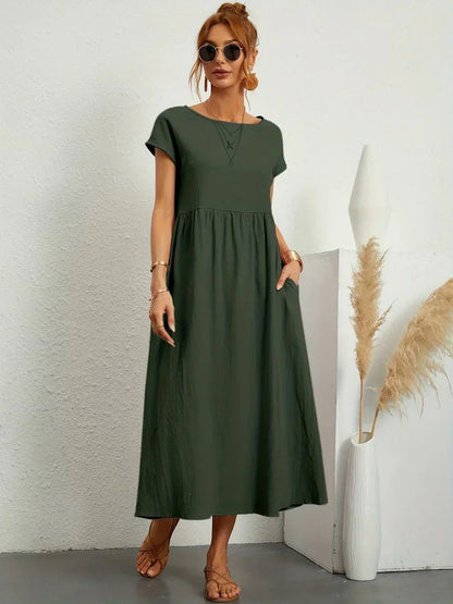 Edwina | Women’s Relaxed Modern Spring Midi Dress
