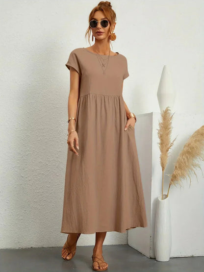 Edwina | Women’s Relaxed Modern Spring Midi Dress