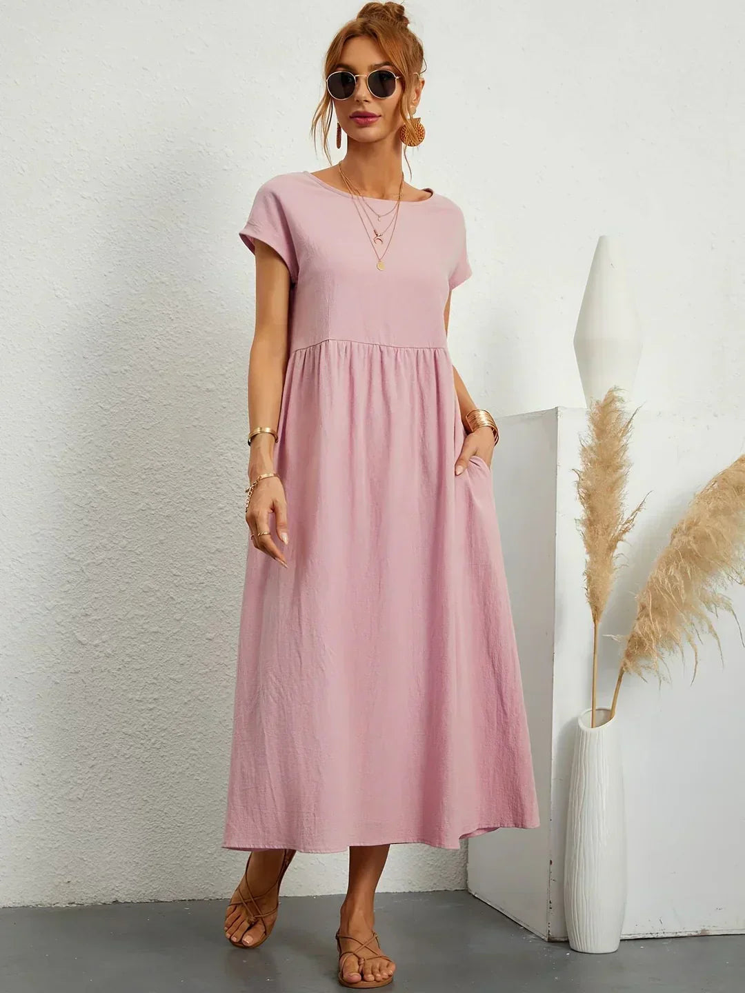Edwina | Women’s Relaxed Modern Spring Midi Dress
