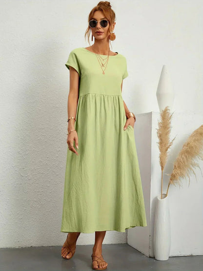 Edwina | Women’s Relaxed Modern Spring Midi Dress
