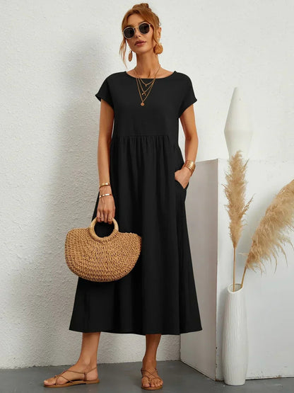 Edwina | Women’s Relaxed Modern Spring Midi Dress