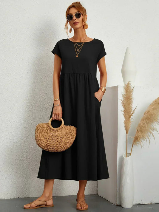 Edwina | Women’s Relaxed Modern Spring Midi Dress