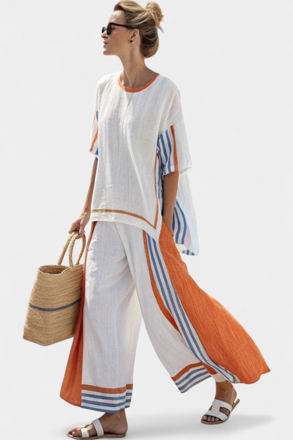 Saylor | Women’s Relaxed Loungewear Top & Wide-Leg Pants Set
