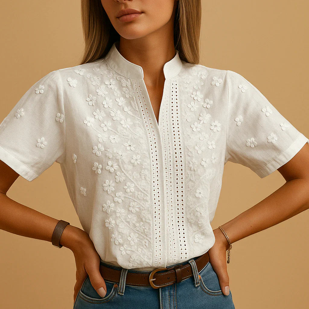 Beatrix | Women’s Embroidered Elegant Blouse