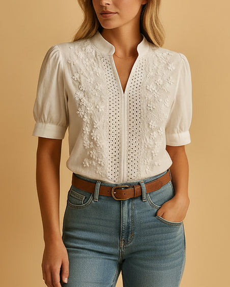 Beatrix | Women’s Embroidered Elegant Blouse