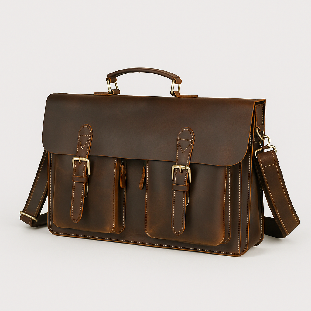 Montrival | Sac Cartable Vintage