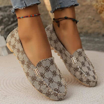 Talia | Women’s Denim Slip-On Flats