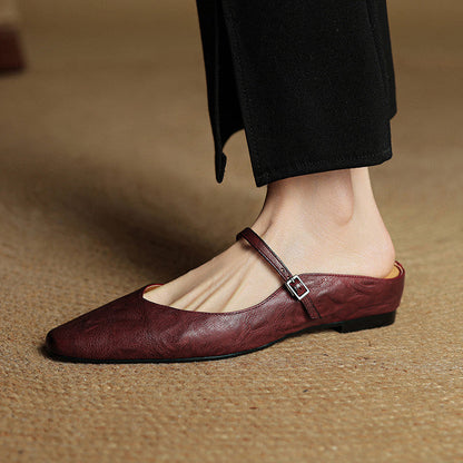 Corinne | Women’s Genuine Leather Slip-On Orthopedic Mules