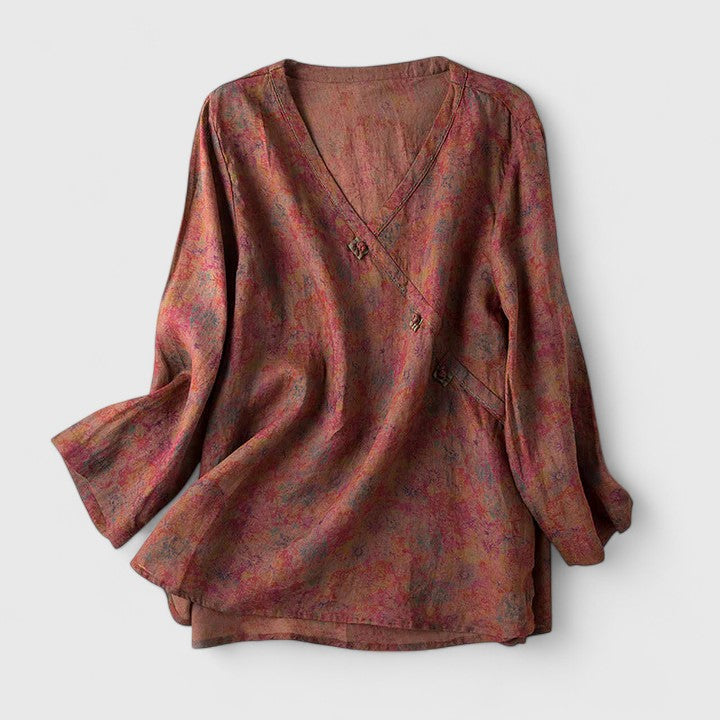 Delaney | Women’s Floral Long Sleeve Blouse