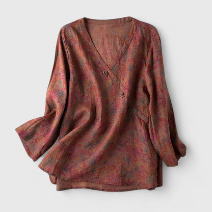 Delaney | Women’s Floral Long Sleeve Blouse