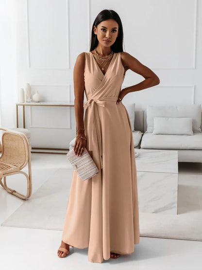 Elise | Women’s Wedding Guest Wrap Maxi Dress with V-Neck