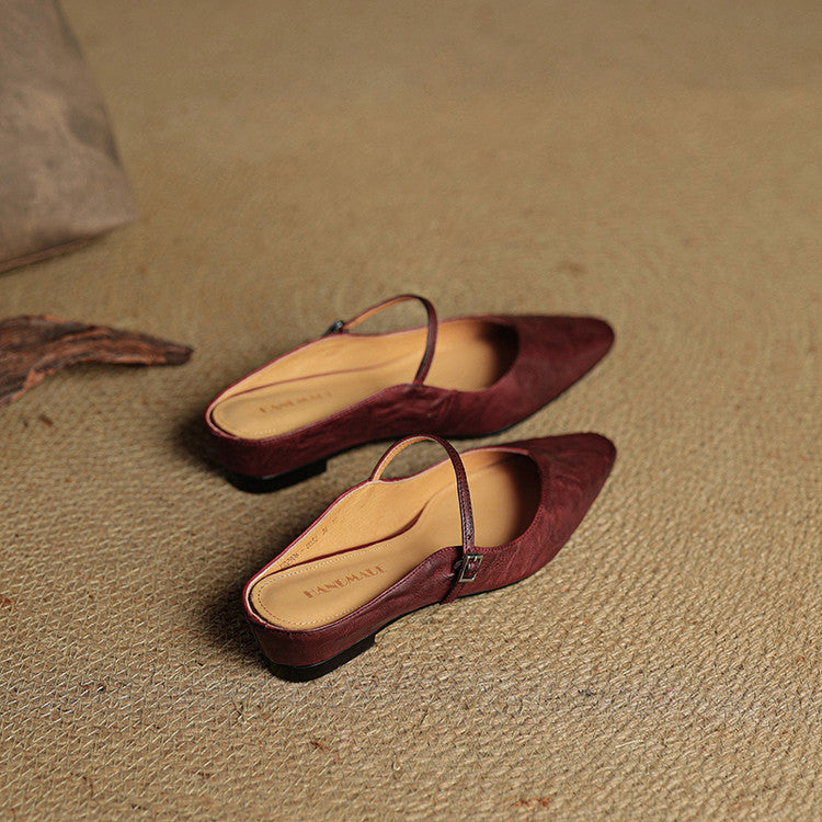 Corinne | Women’s Genuine Leather Slip-On Orthopedic Mules