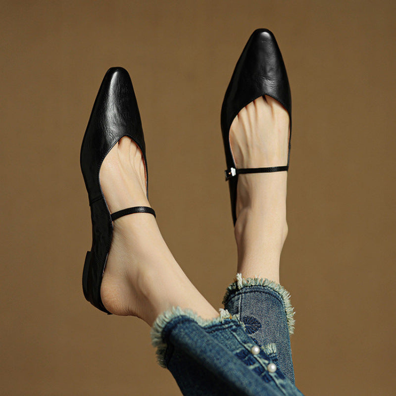 Corinne | Women’s Genuine Leather Slip-On Orthopedic Mules