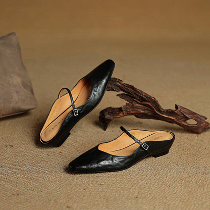 Corinne | Women’s Genuine Leather Slip-On Orthopedic Mules