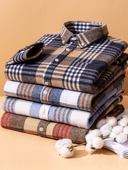 Jayson | Men’s Checked Cotton Button Up Shirt