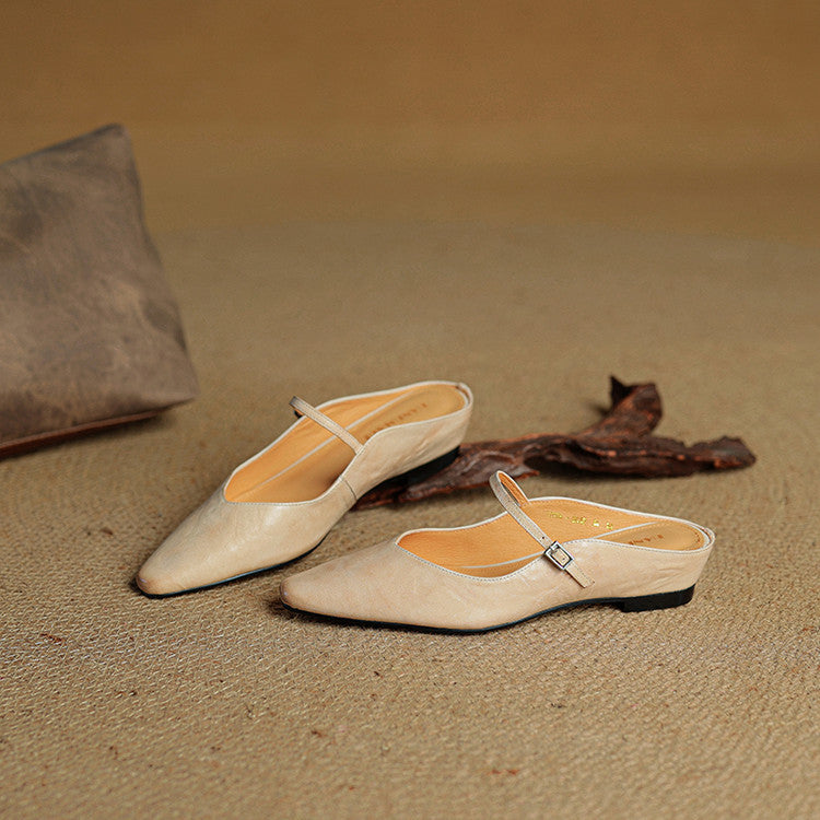 Corinne | Women’s Genuine Leather Slip-On Orthopedic Mules