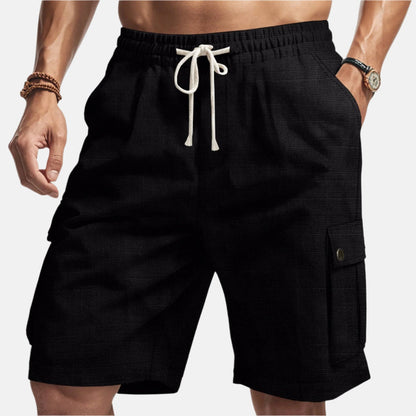 Ashton | Men’s Breathable Linen Beach Shorts with Relaxed Summer Fit