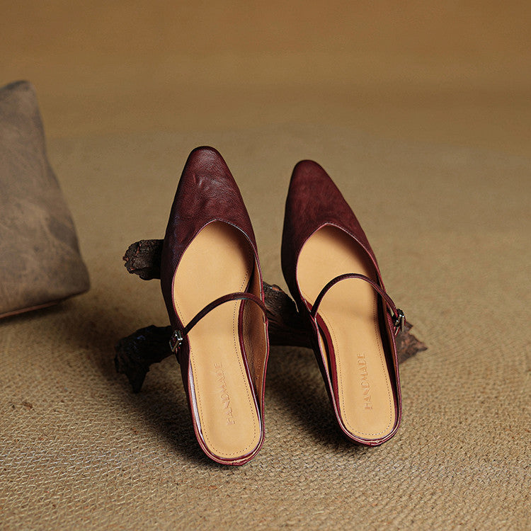 Corinne | Women’s Genuine Leather Slip-On Orthopedic Mules