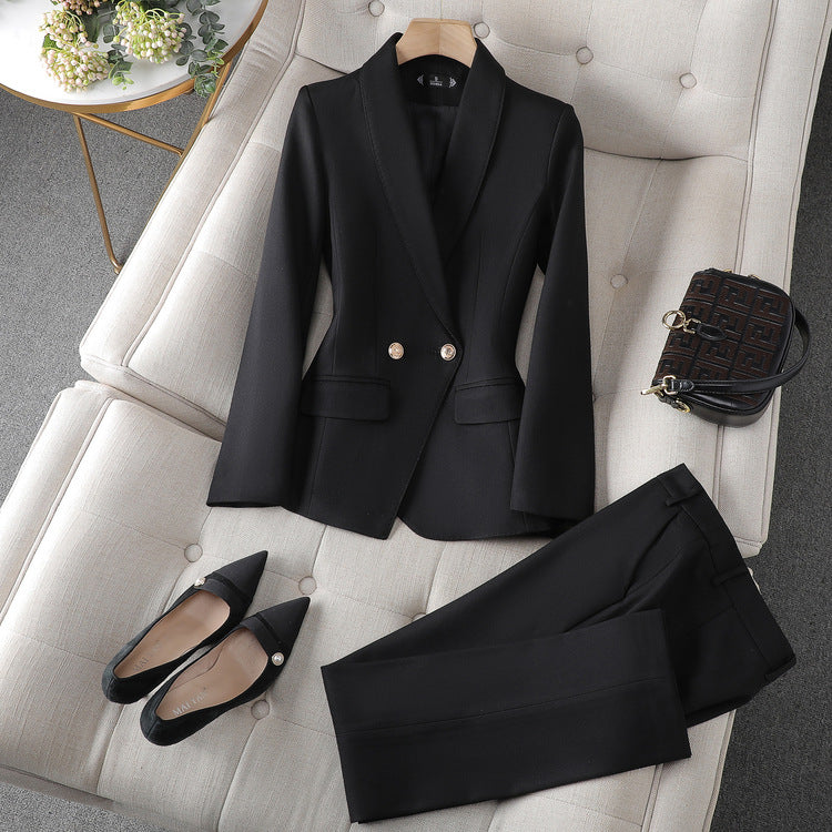 Amelia | Women’s Elegant Warm Blazer & Trousers Set
