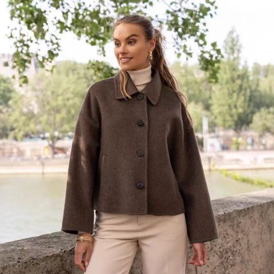 Greta | Women’s Oversized Overcoat with Collar