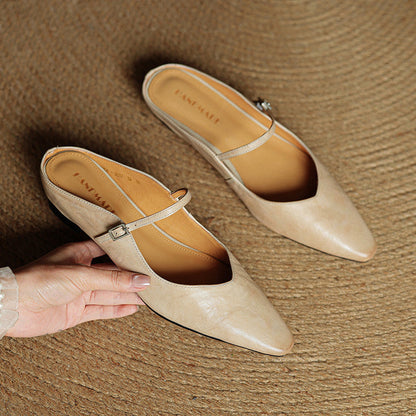 Corinne | Women’s Genuine Leather Slip-On Orthopedic Mules