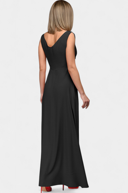 Juliette | Women’s Elegant V Neck Maxi Dress with Slit