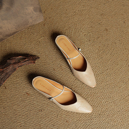 Corinne | Women’s Genuine Leather Slip-On Orthopedic Mules