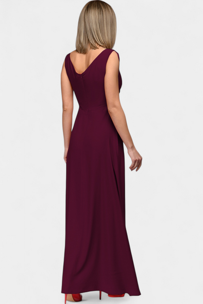Juliette | Women’s Elegant V Neck Maxi Dress with Slit