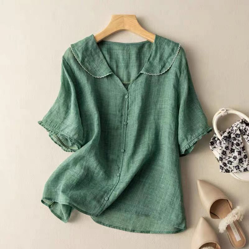 Rosalind | Women’s Soft Linen Spring Blouse